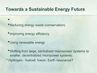 Sustainable energy future | PPTX