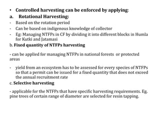 Sustainable harvesting of Non Timber Forest Product in Nepal | PPTX
