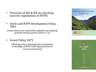 Sustainable harvesting of Non Timber Forest Product in Nepal | PPTX