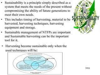 Sustainable harvesting of Non Timber Forest Product in Nepal | PPTX