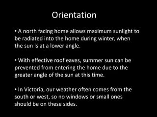 Materials (wood, mud-brick, straw-bale, stone, Hebel)