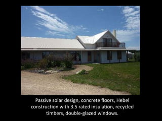 Design (roof pitch, eaves, height of ceilings)