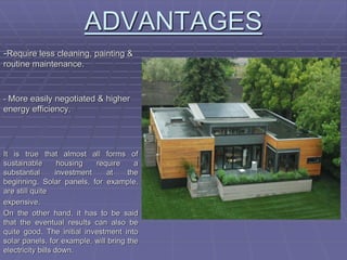 Sustainable housing | PDF