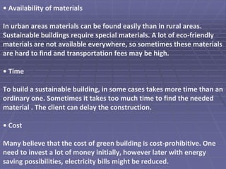 Sustainable housing