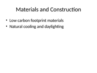 Sustainable Architecture Using Traditional Indian Techniques | PPTX