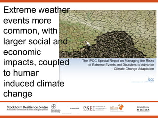 Sustainable Intensification of Agricultural Development:  The scientific support for a new paradigm