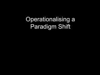 Sustainable Intensification of Agricultural Development:  The scientific support for a new paradigm