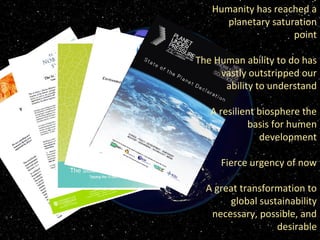 Sustainable Intensification of Agricultural Development:  The scientific support for a new paradigm