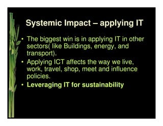 Sustainable IT   Khuloud Odeh