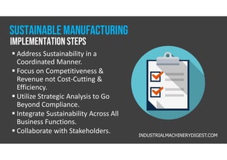 Sustainable Manufacturing | PDF