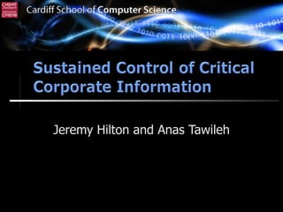 Jeremy Hilton and Anas Tawileh (C) Cardiff University 