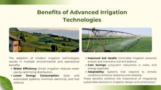 Sustainable Solutions: Advanced Technologies in Irrigation Design and ...