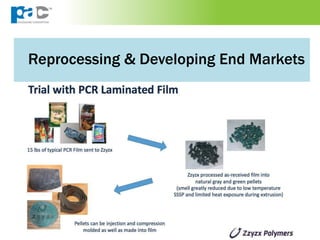 Reprocessing & Developing End Markets
 