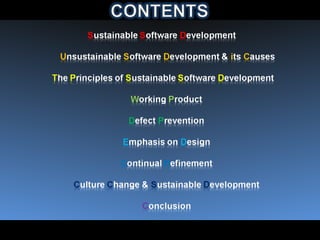 Sustainable SW Development | PPT | Technology & Computing