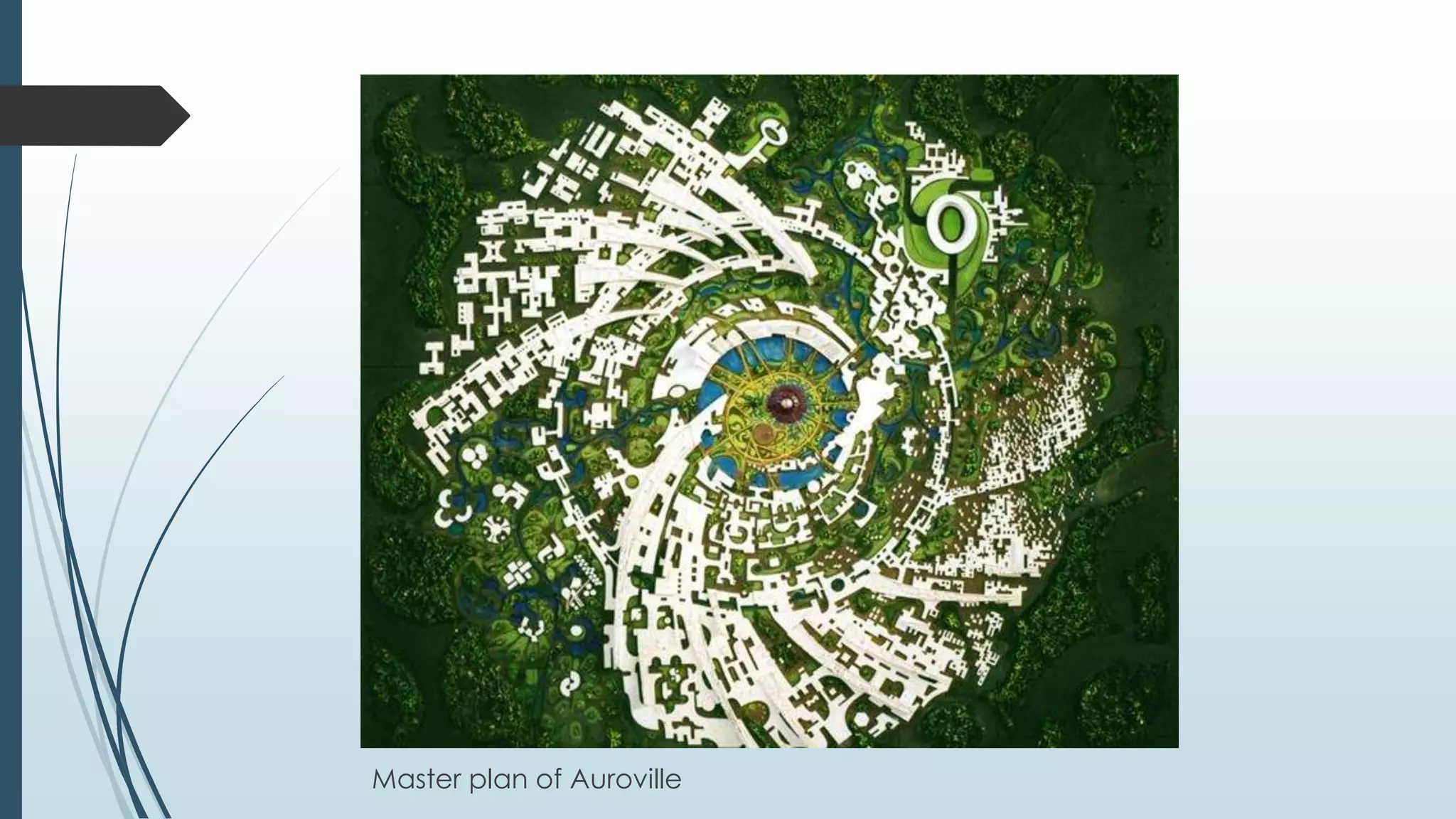 Master plan of Auroville 
 