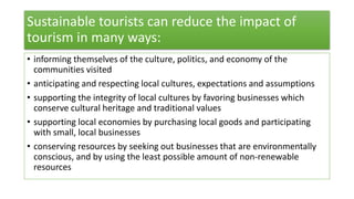 non sustainable tourism
