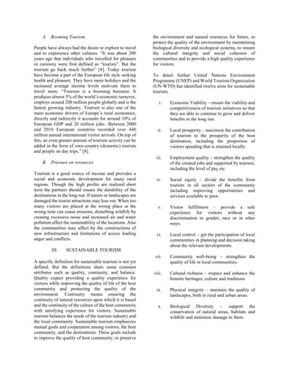Sustainable Tourism Development | PDF