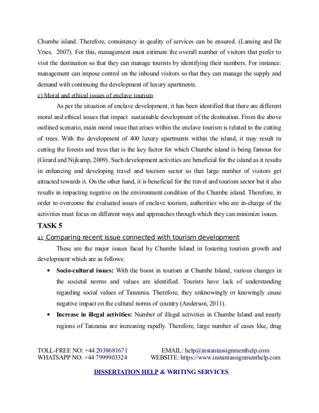 Pay for dissertation tourism