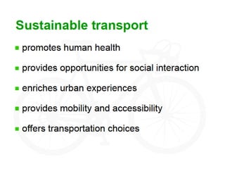 Sustainable transport | PDF