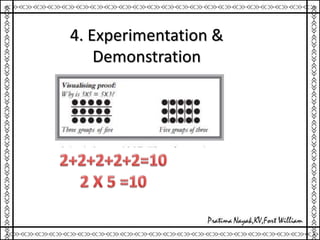 4. Experimentation &
Demonstration
 