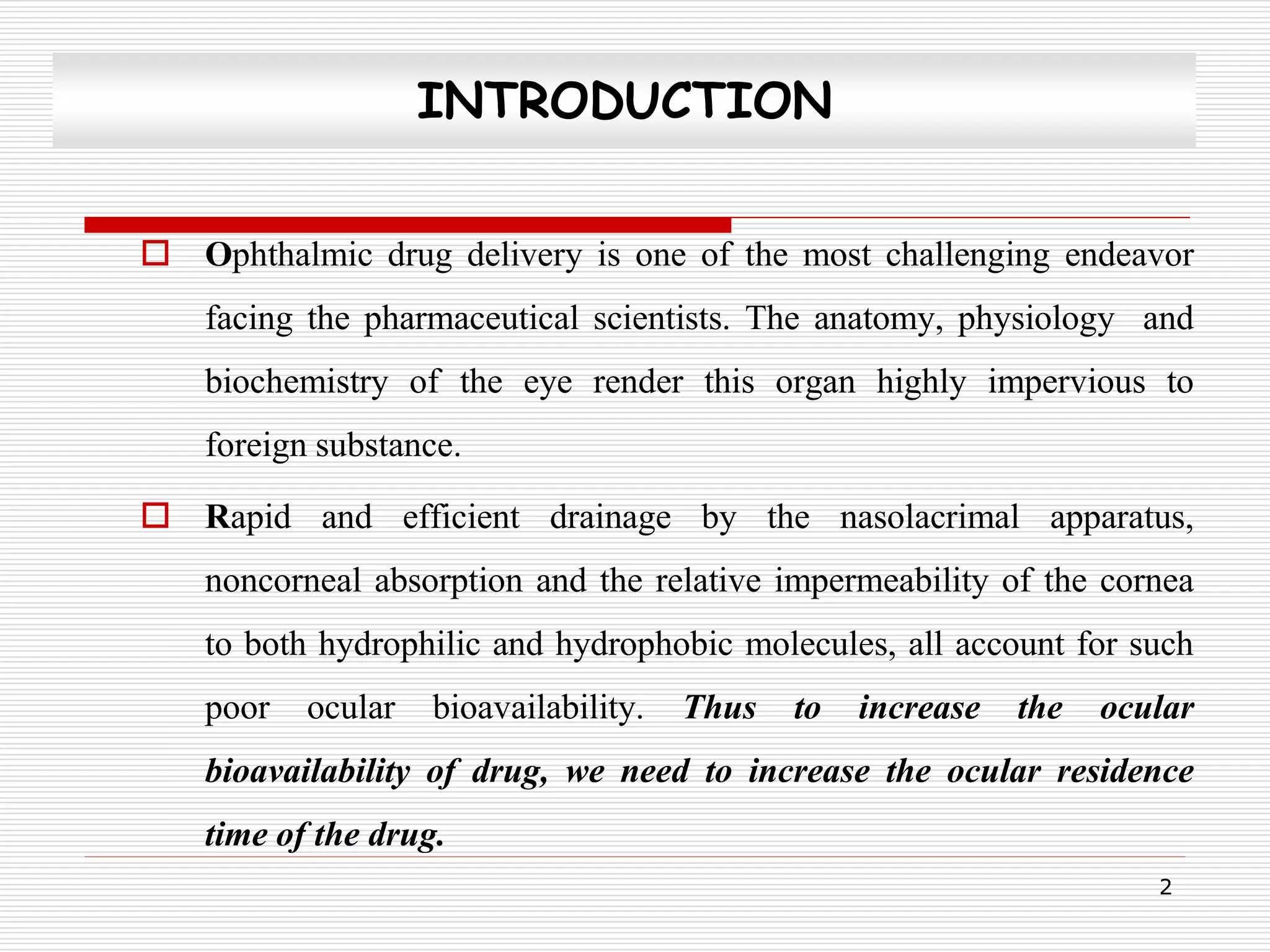 Sustained Released Ophthalmic Formulation | PPTX