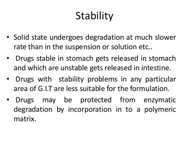 Sustained release formulations