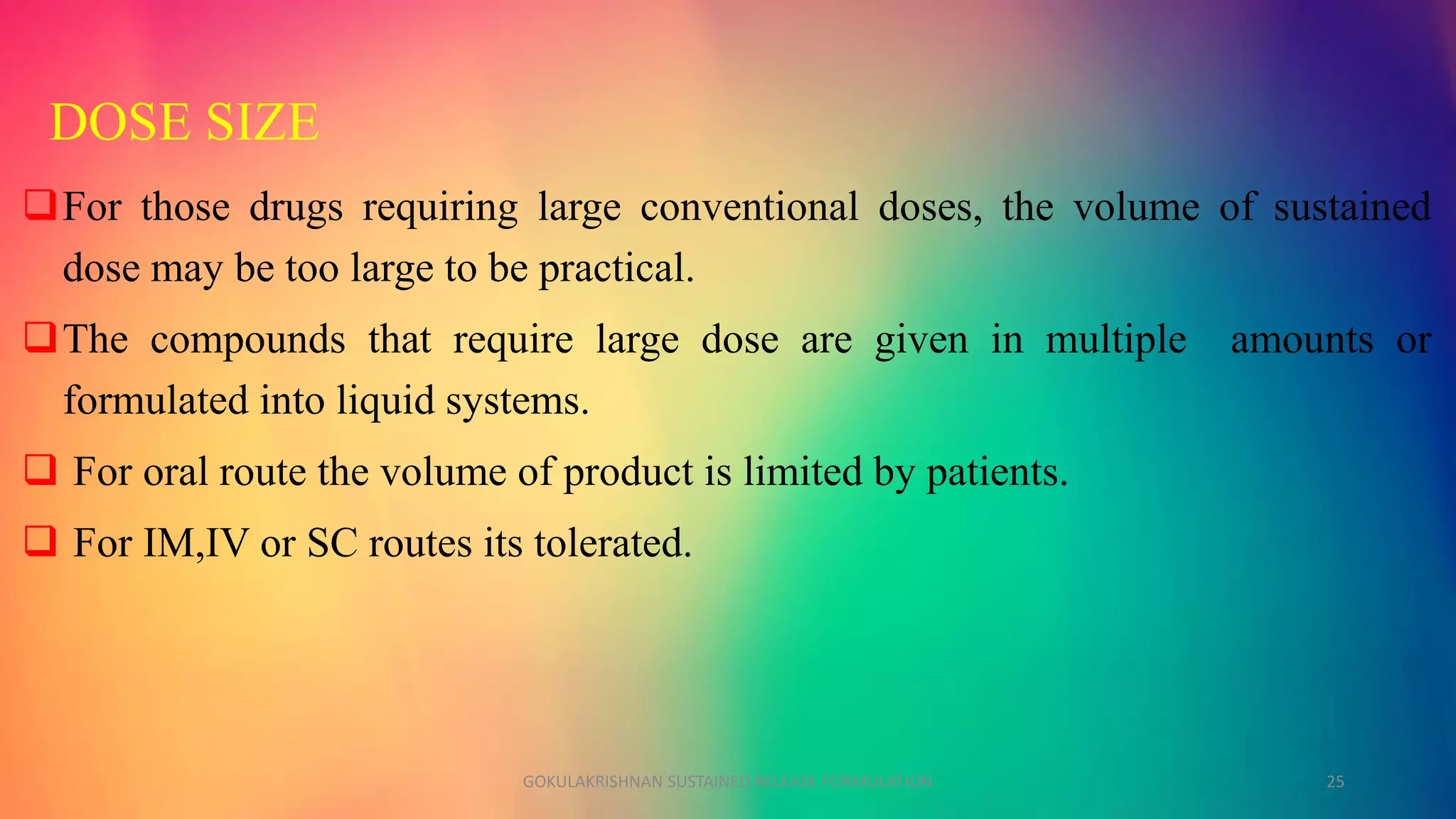 SUSTAINED RELEASE DOSAGE FORMULATION | PDF SUSTAINED RELEASE DOSAGE FORMULATION | PDF
