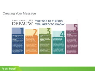 Creating Your Message
 