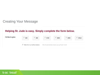 Creating Your Message
 