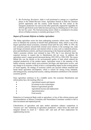 Sustainibilie development in agriculture sector in india | PDF