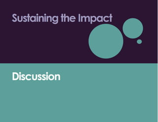Sustaining the Impact: MEASURE Evaluation Conversation on Strategic Information, Evaluation, and Informatics
