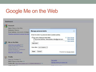 Google Me on the Web
 