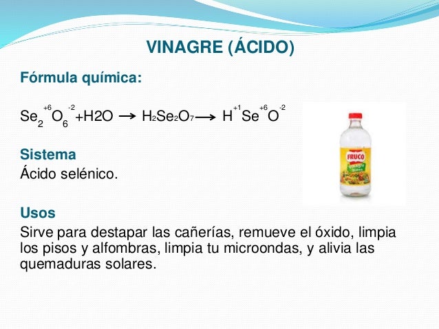 El Vinagre Es Un Elemento O Compuesto