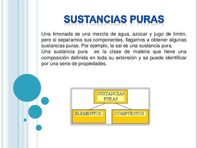 Sustancias puras