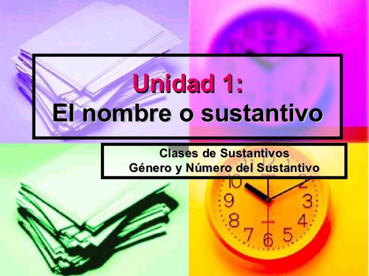 El sustantivo