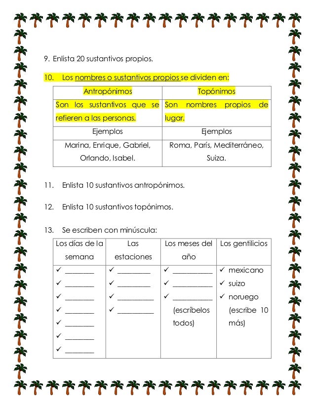 Sustantivos 1
