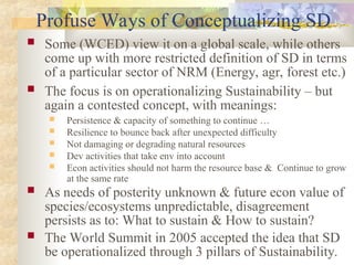 Sustainable Development Framework for Environment.ppt