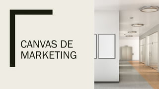 CANVAS DE
MARKETING
 