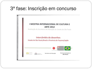 3ª fase: Inscrição em concurso
 