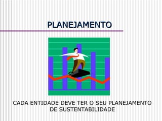 PLANEJAMENTO CADA ENTIDADE DEVE TER O SEU PLANEJAMENTO DE SUSTENTABILIDADE 