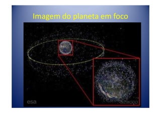 Imagem do planeta em foco
 