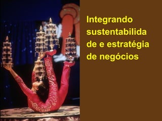 Integrando
sustentabilida
de e estratégia
de negócios
 