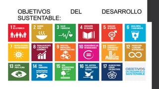 OBJETIVOS DEL DESARROLLO
SUSTENTABLE:
 