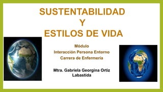 Módulo
Interacción Persona Entorno
Carrera de Enfermería
Mtra. Gabriela Georgina Ortiz
Labastida
 