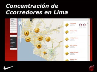 Concentración de
Ccorredores en Lima
 