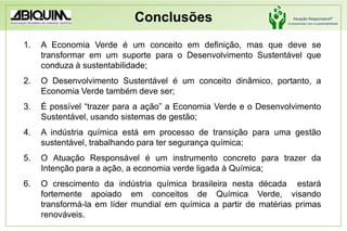Desenvolvimento de uma indústria química de base renovável.