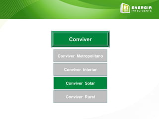 Conviver


Conviver Metropolitano


   Conviver Interior


   Conviver Solar


   Conviver Rural
 