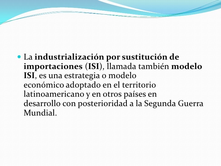 Sustitucion de importaciones