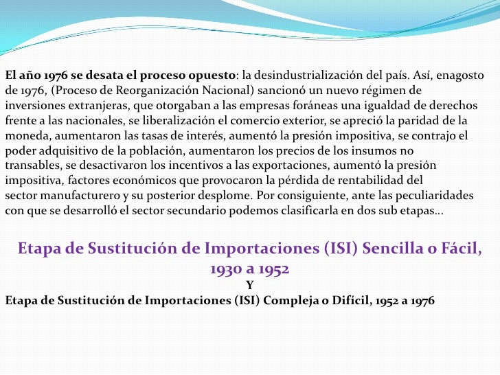Sustitucion de importaciones
