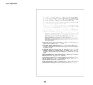 142
LETTER OF ASSURANCE
 